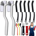 12Pcs Crevice Cleaning Brush Set, Multifunctional Recess Grout Hard-Bristle Cleaning Brush Supplies for Sink, Bathroom, Window, Corner, Bottle, Teapot for Oven Cleaning Tool Non-Scratch