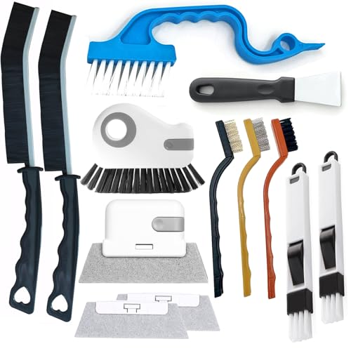 13Pcs Window Track Cleaning Tools - Sliding Door Track Cleaner Kit