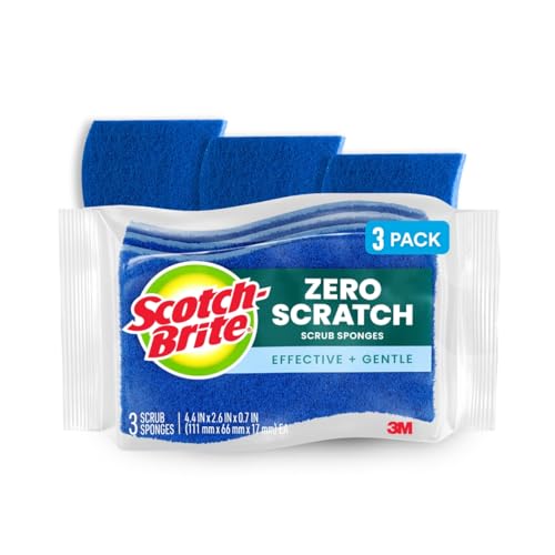 Zero Scratch Scrub Sponge, 3 Pack