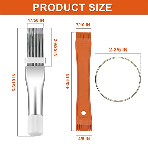 Fcr6 Air Conditioner Fin Comb Set 3PCS AC Fin Comb Straightener Include Fcr6 Fin Comb, Metal Radiator Fin Comb and Plastic Air Conditioner Fin Comb Radiator Comb - view 2