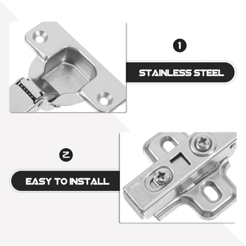 Soft Close Cabinet Hinge, Clip-On Straight Arm, 4.6 in - view 7