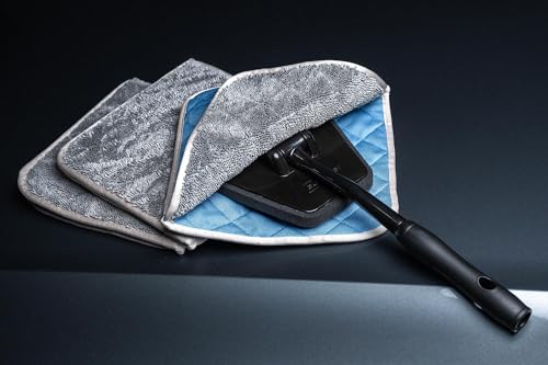 The Reacher Glass Cleaning Kit w/Glass Flip Towels (Waffle/Twist) - view 3
