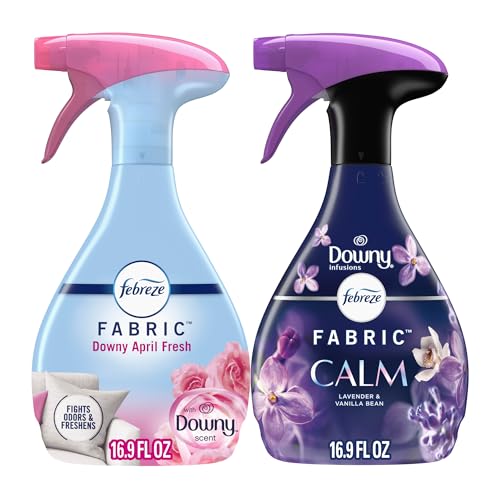 Odor-Fighting Fabric Refresher, Downy Calm and April Fresh, 16.9oz, 2 Pack