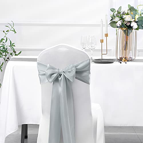 24 Pcs Silver Satin Table Runner 12 x 108 inches Long - view 7
