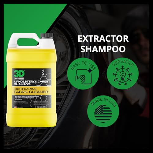 Extractor Carpet Cleaner Shampoo for Machine Use - Upholstery Cleaner, Stain Remover & Odor Eliminator - Low Foam, No Residue Formula 1 Gallon - view 5
