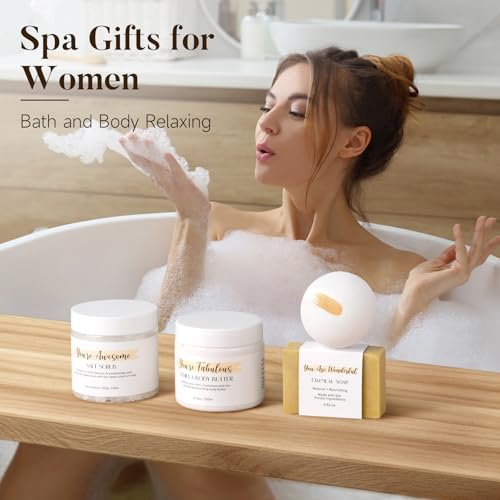 Spa Gifts for Women 13Pcs Mothers Day Gifts Happy Birthday Gift Baskets, Christmas Relaxing Home SPA Kit Bath Set Self Care Package Thank You Box for Mom Her Sister Teacher Friends Friendship - view 7