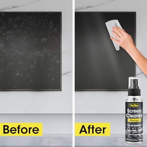 Screen Cleaner Spray 16oz (4oz x 4 Pack) - TV & Computer Screen Cleaner with 2 Microfiber Cloths for Multiple Devices - view 3
