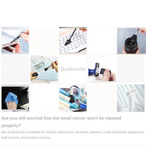 Computer Keyboard Cleaning Brush, Anti Static Nylon Electronics Cleaning Brush Kit, for Computer Keyboard, Printer, Phone, Sewing Machine, Car Interior Detailing, Razor Cleaning (Set of 10) - view 3