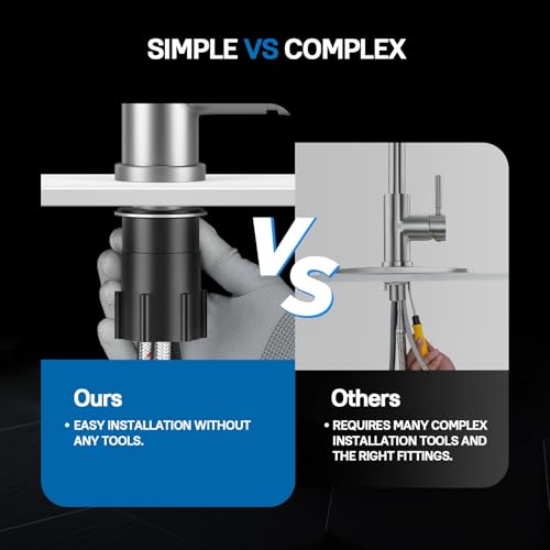 High-Arc Pull-Down Kitchen Faucet, Brushed Nickel, 3-Mode Sprayer - view 6
