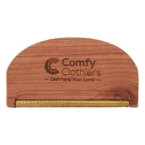 Cedar Wood Sweater Pilling Remover - Multi-Fabric Cashmere Comb - De-Pilling and Lint Removal for Cashmere, Wool, and Other Fabrics - Restore Fine Garments, Sweaters, and Coats