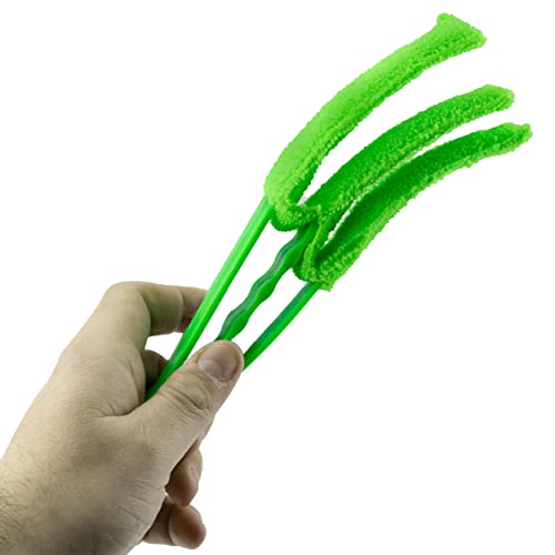 2 Pieces Microfiber Blind Duster Brushes with 6 Microfiber Sleeves Window Blind Cleaner Dust Collector Tools with Extra Microfiber Sleeves for Window Shutters Vent Air Conditioner - view 5