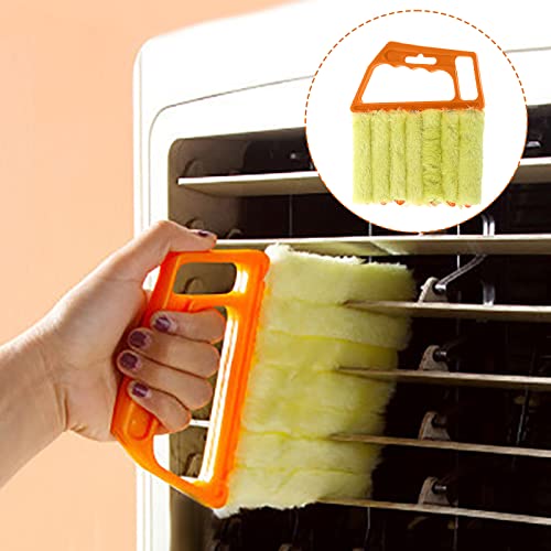 2Pcs Window Venetian 7 Finger Dusting Cleaner Tool and 1Pc Window Blind Cleaner Duster Brush Hand-Held Window Shutters Venetian Shades Brush for Air Conditioner Duster Dirt - view 3