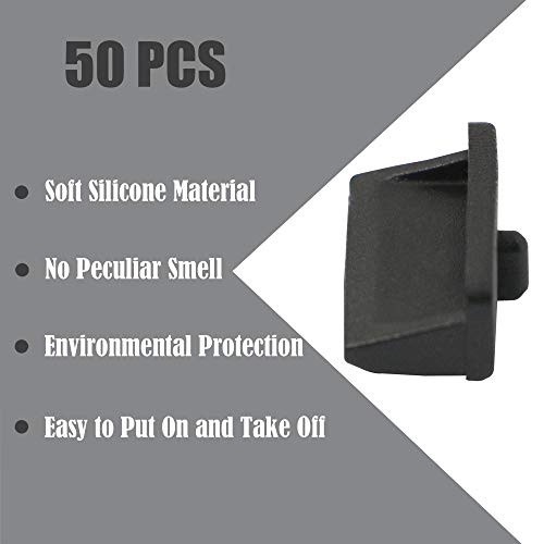 50pcs USB Anti Dust Cap,Port Plug Cover for USB Type A Female End,Silicone - view 4