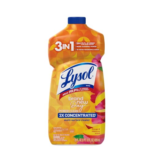 Power Clean Multi-Surface Cleaner, 2x Concentrated Pour, Mango & Hibiscus, 28 Fl Oz