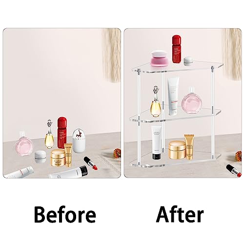 Corner Shelf, 2 Tier Bathroom Counter Organizer Acrylic Organizer - view 4