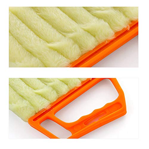 2 Pcs Blind Cleaner Washable Window Dusting Cleaner Tool Mini Blind Duster Brush Dust Clean Venetian Blind Brush Window Air Conditioner Duster Dirt with 7 Slat Handheld Household Kitchen Cleaning - view 6