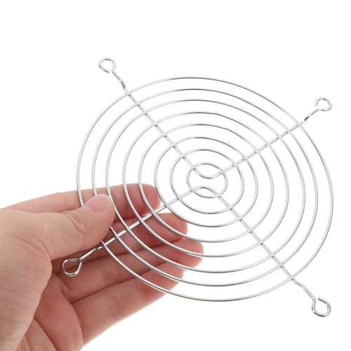 Computer Fan Grill Galvanized Iron Mesh Cover 20pcs 12cm with Screws - view 3