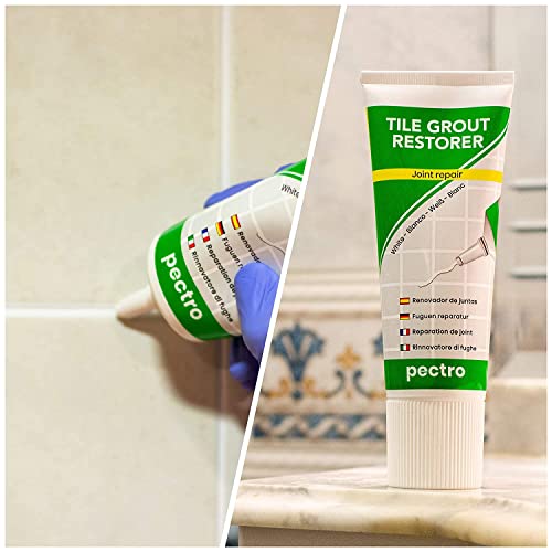 Tile Grout Repair XL – White Grout Filler Tube for Bathroom & Kitchen – Fast Drying, Odorless, Easy to Apply – Restores Tile Gaps, Cracks, Lines & Joints- (Bigger: 14,12oz - 400g) - view 2