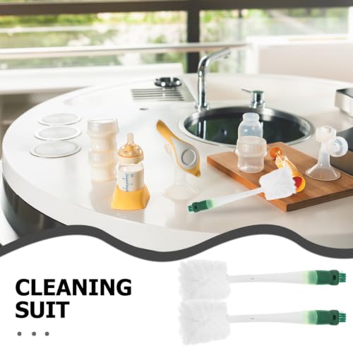 3pcs 1 Silicone Bottle Brush Set, Long Handle Crevice Cleaning Tools - view 3