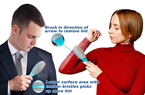 Ezclean 2 Pack Lint Brush for Clothes, Couch, Furniture Reusable & Double Sided Pet Hair Remover Brush, Cleaner for Dog Cat Hair, Magic Velvet Lint Remover for Clothes, Fabric, Upholstery, Fuzz, Dust - view 3