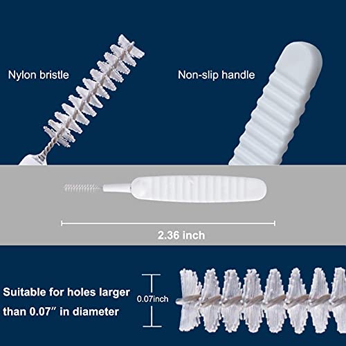 30pcs Shower Nozzle Cleaning Brush Anti-Clogging for Shower Head Cleaning Brush for Pore Gap Clean with Nylon Bristle Non-Slip Handle - view 4
