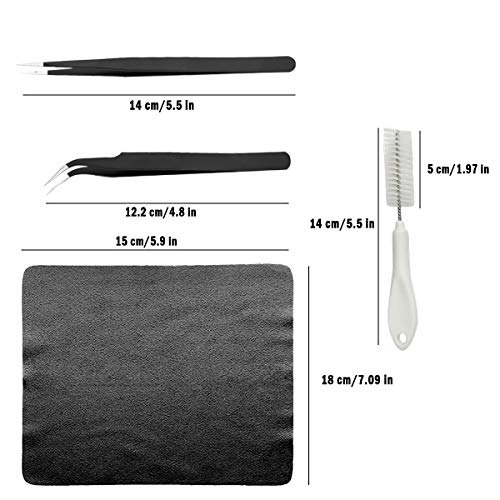 Computer Cleaning Kit, 19 in 1 Multi-Purpose Brushes Anti Static Brushes Clothes for Computer Printer Car Player Window - view 2