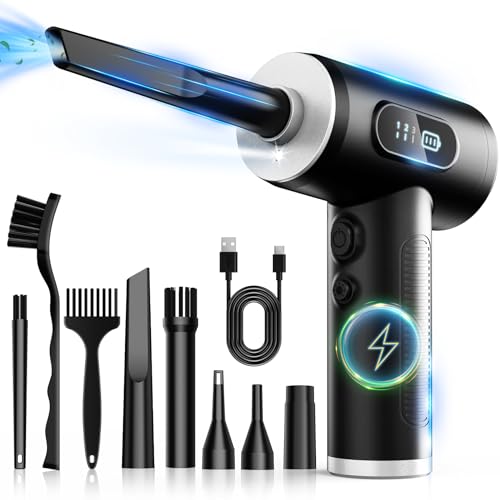 Compressed Air Duster, Rechargeable Cordless Electric Air Blower