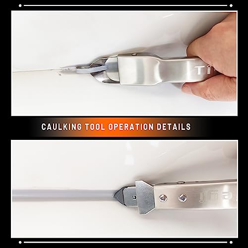 Caulking Tool Kit Stainless Steel Grout Removal Tool,4 in 1 Tile Caulk Tool - view 5