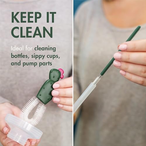 Cacti Bottle Cleaning Brush Set, Terracotta, 4 Piece Set - view 5