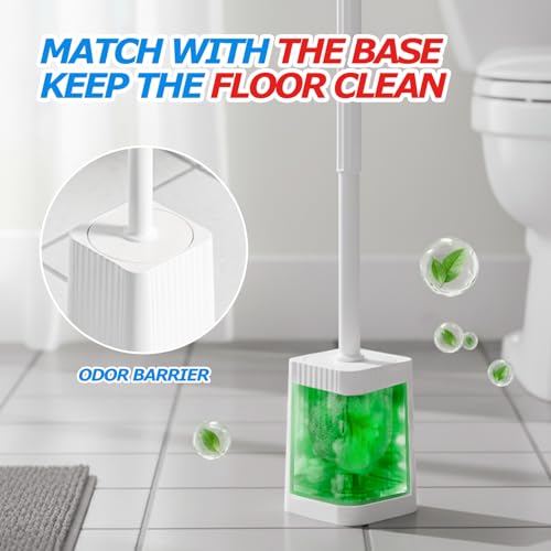 2Pack Toilet Bowl Brush and Holder Set - Restroom Cleaning Supplies - view 2