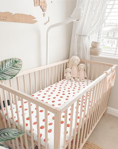 Mini Crib Sheets 2 Pack, Muslin Cotton Nursery Bedding, 24" x 38" - view 4
