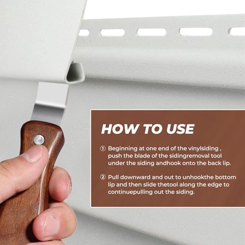1PCS Wooden Vinyl Siding Removal Tool for Installation and Repair - view 5