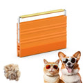 Mini Pet Hair Remover – 2025 Reusable Carpet Rake & Fur Scraper for Furniture, Car Interior, Hair Remover Brush for Bed, Couch, Home Surfaces Orange