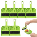 Mini Broom and Dustpan Sets Desktop Sweeping Tools with Soft Bristles Cleaning Brush Set for Desk Keyboard Windowsill Counter Office 6 Sets