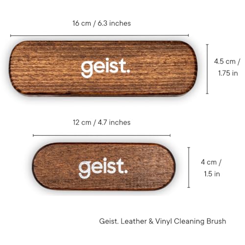 Geist. Leather & Upholstery Cleaning Brush Medium | To clean car seats, leather sofas, and alcantara | For car interiors, furniture, boots, shoes, bags and more - view 3