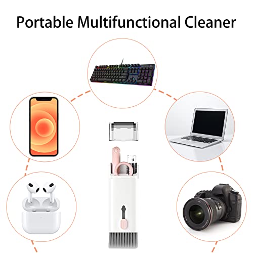 7 in 1 Electronic Cleaner kit - Keyboard Cleaner, Keyboard Cleaning Kit, Laptop Cleaner with Brush, Electronic Cleaner for Laptop/Phone/Computer/Screen (Give Away a Flannel Cloth) Pink - view 2