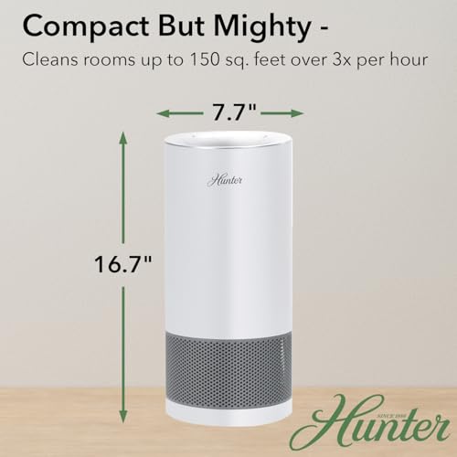 HP450UV Round Air Purifiers for Home, True HEPA Air Purifier Tower for Pets, Odors, Allergens, Smoke, Dust, VOC's. HEPA Air Purifiers for Bedroom and Small Room. Bronze - view 5