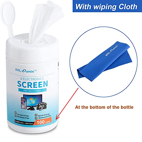Monitor Wipes, Pre-Moistened Computer Screen Wipes for Electronics, Laptop Screen Wipes, Computer Monitor Cleaning Wipes for Glasses, Phones, Tablets, TV, LCD Screen - view 4
