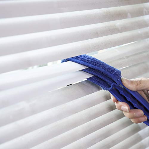 Window Blind Cleaner Duster Brush with 5 Microfiber Sleeves - Blind Cleaner Tools for Window Shutters Blind Air Conditioner Jalousie Dust - view 5