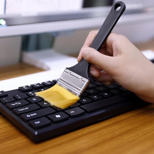 Small Portable Nylon Anti Static Brushes Electronics Computer Keyboard Laptop Cleaning Brush Kit (Black, Set of 8) - view 3