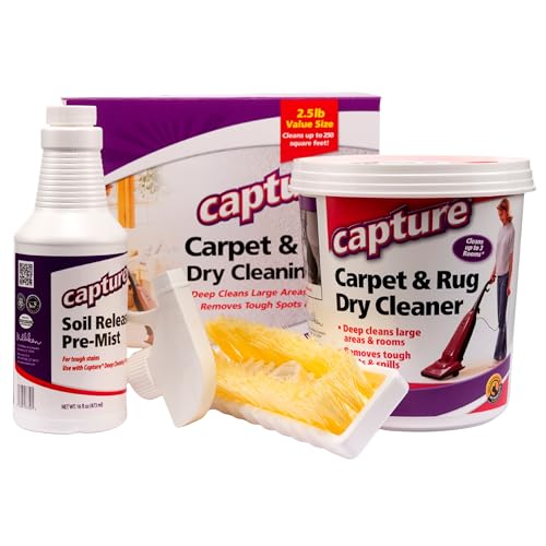 Carpet Total Care Kit 250: Dry Rug Powder Cleaner w/Pre-Mist Spray