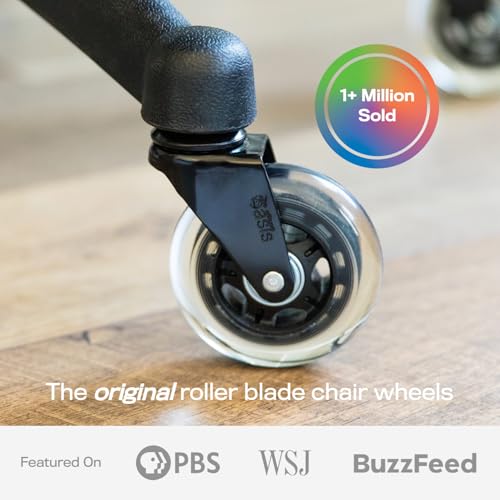 Original Office Chair Wheels (As Seen On PBS), Rainbow - view 2
