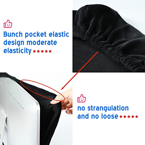 27 inch Computer Monitor Dust Cover, Screen Protective Sleeve Compatible with iMac 27" Desktop Computer, Anti-Static Dustproof LCD/LED/HD Panel Case,Velvet - view 5
