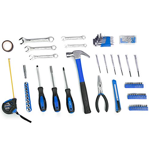 148-Piece Household Tool Set, Blue Tool Kit with Plastic Toolbox - view 3