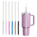 Straw Cleaner Brush for Stanley, 6Pcs Reusable Extra Long Straw Cleaning Brush for 14oz 20oz 30oz 40oz Stanley Mug, Cleaning Brushs for All Plastic, Glass, Stainless and Silicone Straws