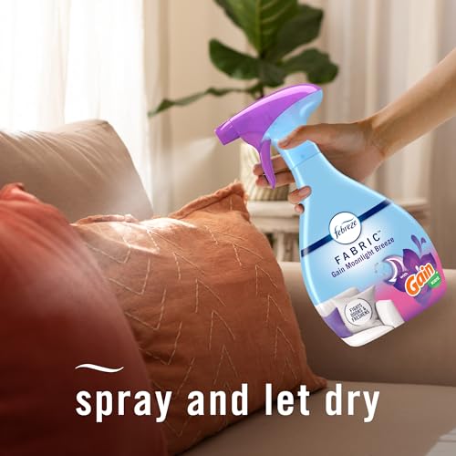 Fabric Spray, Air Freshener, Odor-Fighting Fabric Refresher, Couch and Linen Spray, Sneaker Balls Alternative, Multi-Use, Gain Moonlight Breeze Scent, 23.6 Ounce (Pack of 4) - view 7
