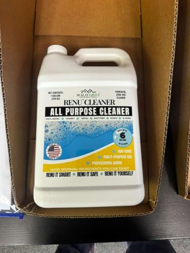 Renu Universal House Wash-Incredible Coverage Of 2000+ SF | Removes Stains, Oxidation & More | Ideal For Vinyl Siding, Decks, Fences, Pavers & Outdoor Fabrics | Surfaces Stay Clean for up to 3 Yrs. - view 2