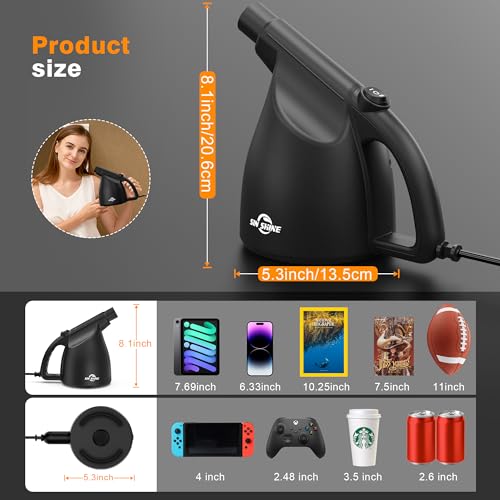 Compressed Air Duster-110000RPM Super Power Electric Air Duster for Cleaning Dust, Hairs, Crumbs, Scraps for Laptop, Computer, Replaces Compressed Air Cans & Canned Air (Jet-Black - view 5