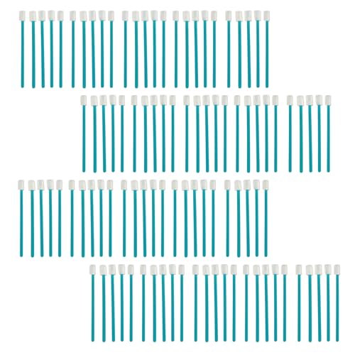Swilly Original Disposable Crevice Brushes - 100 Pack - Versatile Cleaning Tool for Tight Spaces, Window Tracks, Keyboards, Car Vents, and Household Use (Blue)