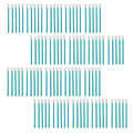 Swilly Original Disposable Crevice Brushes - 100 Pack - Versatile Cleaning Tool for Tight Spaces, Window Tracks, Keyboards, Car Vents, and Household Use (Blue)